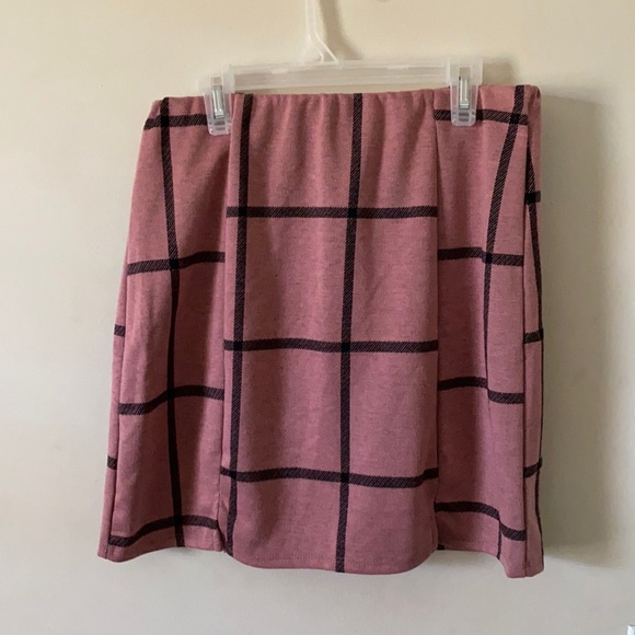 Pink and brown pencil skirt - Picture 1 of 1